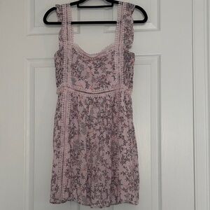 Altar'd State Pink Floral Mini Dress